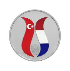 Hollanda İle Dostluk Antlaşmasının 100.Yılı Darphane Gümüş Hatıra Parası Mineli