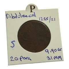 Abdülmecid 20 Para 1255/21 Yılı S