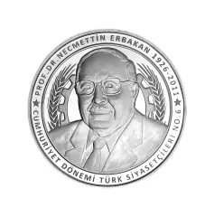 Necmettin Erbakan Gümüş Darphane Hatıra Parası